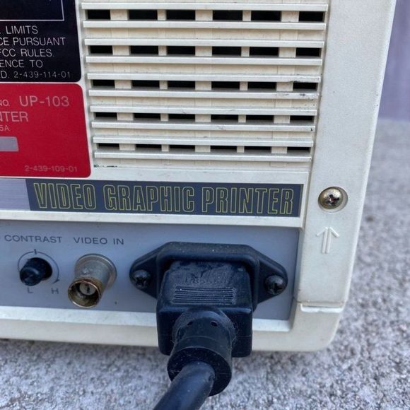 Vintage Sony Video Graphic Printer UP-103 Powers On - Picture 10 of 12